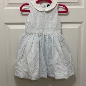 EUC-Ralph Lauren-Sleeveless seersucker dress
